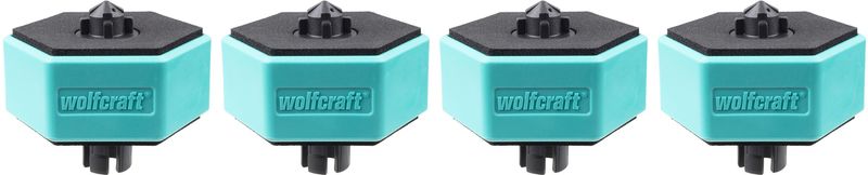 Wolfcraft - Multifunctionele Werkstuksteunen - 4 Stuks - Kunststof - Antislip