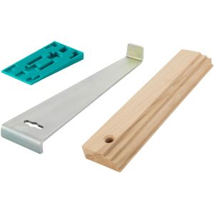 wolfcraft Legset voor laminaat, parket, kurk, 22-dlg. I 6931000 I Aantrekkelijk geprijsde basisuitrusting voor het leggen van vloeren