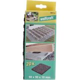 Wolfcraft - Steunpads - Terrasbouw - 20 Stuks - 90 x 90 mm - 10 mm Hoog