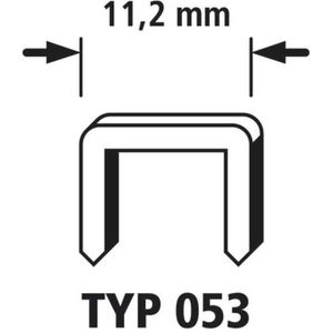 Wolfcraft 2000 Nieten met Brede Rug 2000 Stuk(s) 7026000 Afm. (b X H) 11.2 Mm X 6 Mm