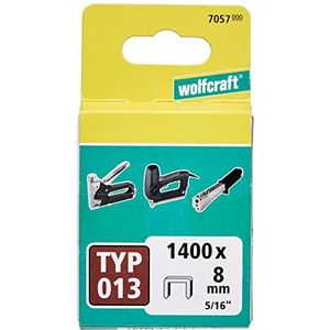 Wolfcraft 1400 clips breed, hard staal type 13 8 mm 7057000, zwart