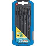 wolfcraft Metaalboorset HSS, gewalst, zesdelig I 7105000 I Voor het boren in metaal