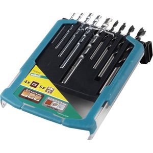 Wolfcraft - Boorset - Steen & Hout - 9-delig - Inclusief Schuifdoos