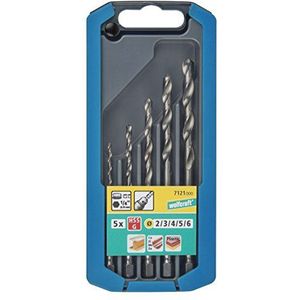Wolfcraft Metaalboorset | HSS geslepen | Zeskantschacht | Ø2–6mm | 5-delig | 1 set - 7121000