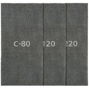 Wolfcraft 8467000 5-delige Vlak Schuurgaas Set - K80 / 120 / 220 - 115 X 230mm