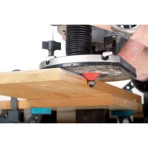 Wolfcraft - Profielfrees-set HM - 5 Frezen - Kogelgelagerd