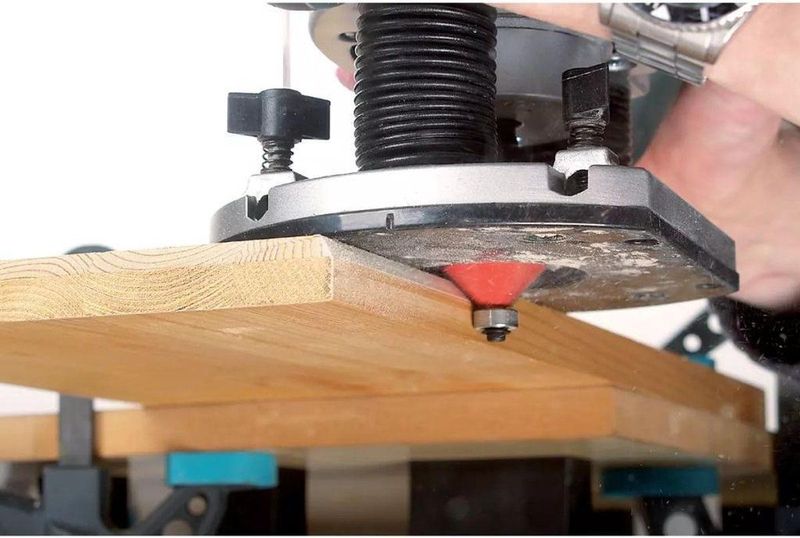 Wolfcraft - Profielfrees-set HM - 5 Frezen - Kogelgelagerd