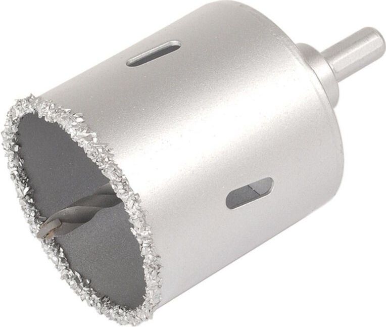 wolfcraft boorkroon, bestrooid met hardmetaal, met opspandoorn I 8913000 I Voor het installeren van stopcontacten en schakelaars in metselwerk en steen, snijdiepte 55 mm