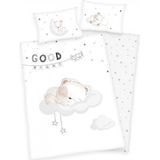 Herding - Sleeping Little Bear - Beddengoedset - Wit/Grijs - 100% Katoen