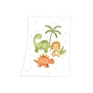 Herding Zachte dinosaurusdeken van microvezel, 75 x 100 cm, 100% polyester