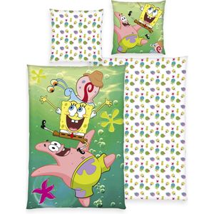 SpongeBob SquarePants Beddengoed - Spongebob - Patrick - Gary - meerkleurig