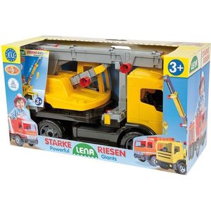 LENA - Giga Trucks - Speelgoedvoertuig - Geel - Kunststof - 70 cm