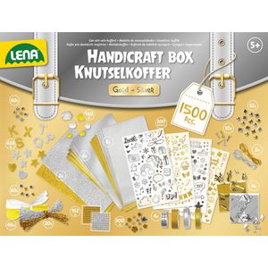 Lena Creatief Jumbo Knutselkoffer Gold & Silver 1500 onderdelen