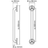 RIDDER - Sam - Handgreep - Gesatineerd Zwart - Aluminium
