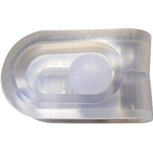 RIDDER 50600-0 50600 douchegordijnklem ""Fix It"" voor het vastzetten van douchegordijnen, transparant