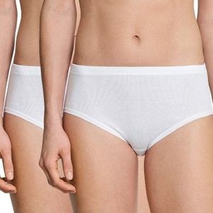 Schiesser - Classics Feinrib - Heupslip - Wit - 100% Katoen - Dubbelverpakking