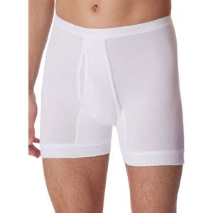 SCHIESSER Original Classics lange short (1-pack), Doppelripp met gulp, wit