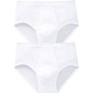 Schiesser - Doppelripp - Heren Ondergoed - Zwart - 100% Katoen - 2-Pack