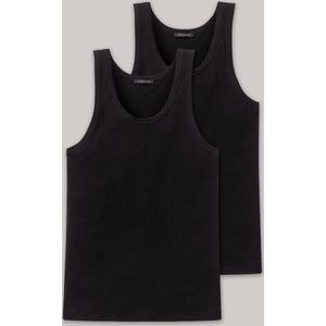 Schiesser - Heren Onderhemd - Wit - Katoen/Elastaan