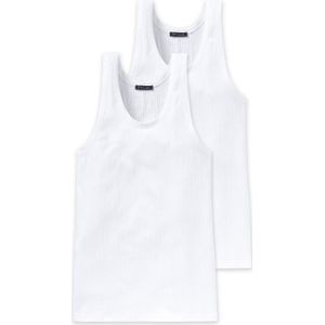 Schiesser Unterhemd "Authentic" (2er-Pack) mit Nadelzug-Muster