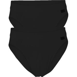 SCHIESSER - Authentic - Heren Rioslips - Zwart - Katoen/Elastaan - Set van Twee