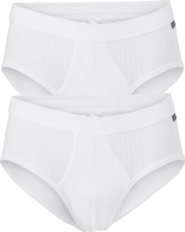SCHIESSER - Authentic - Slips - Wit - 95% Katoen, 5% Elastaan - 2-Pack
