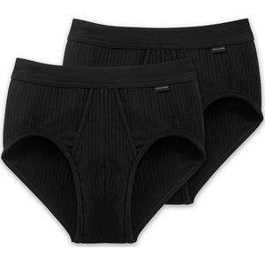 SCHIESSER - Authentic - Sportslips - Zwart - 2-Pack, 95% Katoen, 5% Elastaan