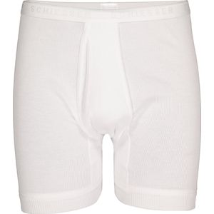 Schiesser - Boxershort - Wit - 100% Katoen - Dubbelrib Kwaliteit