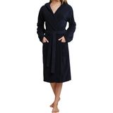 Schiesser - Essentials - Badjas - Navy - 100% Katoen