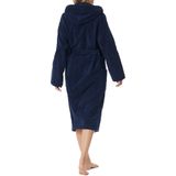 Schiesser - Essentials - Badjas - Navy - 100% Katoen