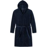 Schiesser - Essentials - Badjas - Navy - 100% Katoen