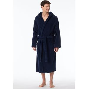 SCHIESSER heren badjas - dik badstof - blauw