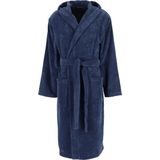 Schiesser - Essentials - Badjas - Navy - 100% Katoen