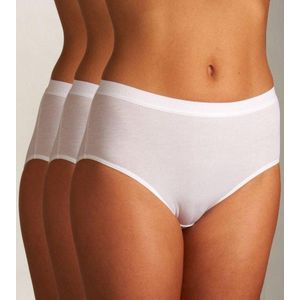Schiesser - 95/5 - Slip - Wit - 3 Pack, Stretch Katoen, Geweven Elastische Tailleband