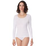 Schiesser - 200765 Luxury - Longsleeve - Wit - 100% Katoen