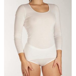 Schiesser - 200765 Luxury - Longsleeve - Wit - 100% Katoen