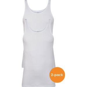 Schiesser - Essentials Feinripp - Singlet - Wit - 100% Katoen - 2-Pack