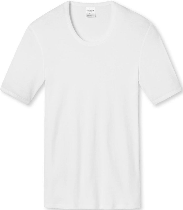 Schieser Cotton Essentials Heren Ondershirt - Wit
