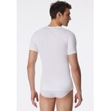 SCHIESSER Essentials T-shirt (1-pack) - Doppelribb met O-hals - wit