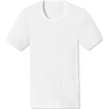SCHIESSER Essentials T-shirt (1-pack) - Doppelribb met O-hals - wit
