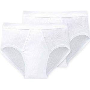 Schiesser - 205177 Essentials DR - Onderbroek - Wit - 100% Katoen - Dubbelpak