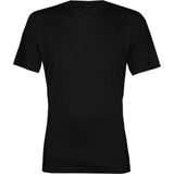 Schiesser Basic Zwart Heren T-shirt V-Hals Katoen 2-Pack