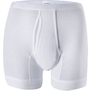 SCHIESSER Original Feinripp short (1-pack), met gulp en lange pijpen, wit