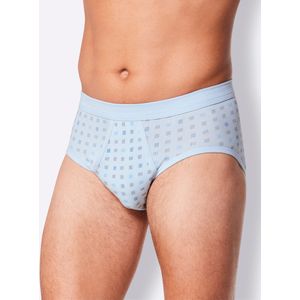 5=4 Schiesser Essentials slip lichtblauw motief 2-pack
