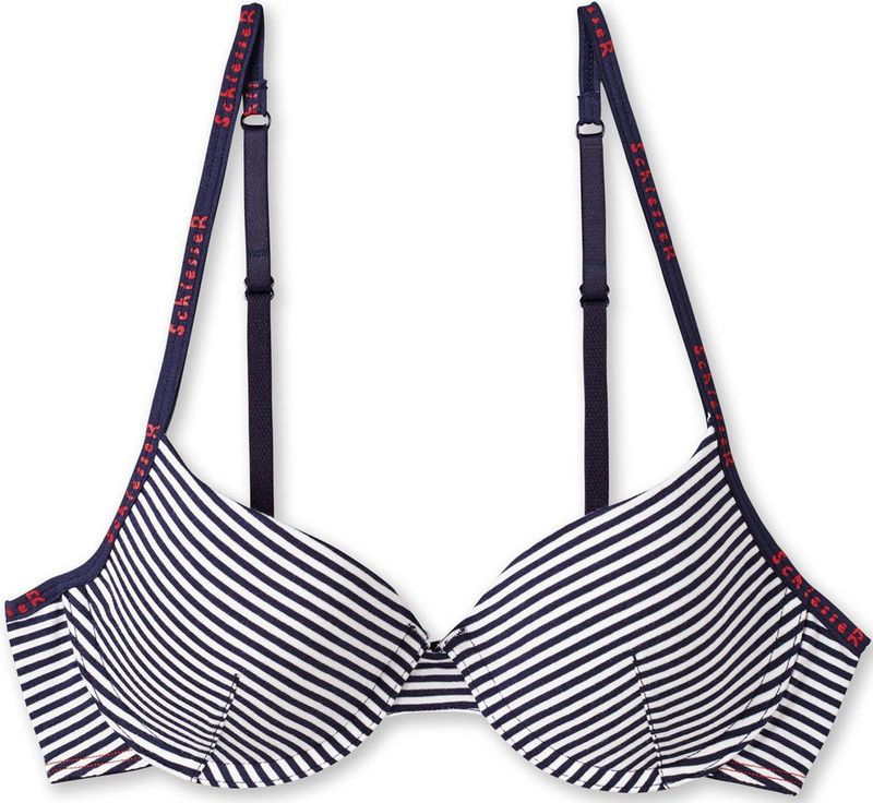 Schiesser - 804 - Meisjesbeha - Nachtblauw - Fijne, elastische single-jersey-kwaliteit