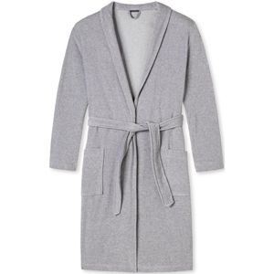 SCHIESSER - Dames Badjas - Grijsmelange - Katoen - 120cm Lengte