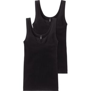 Schiesser - Cotton Essentials - Ondershirt - Zwart - 2-Pack