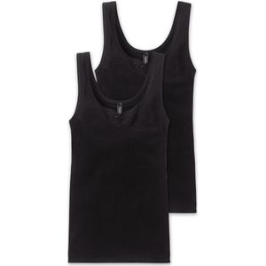 Schiesser - Cotton Essentials - Thermoshirts - Zwart - 100% Katoen - 2-Pack