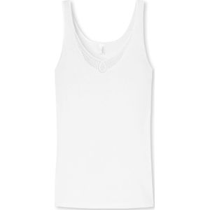 SCHIESSER - selected! premium - Onderhemd - Wit - Zijdezacht Fijnribkwaliteit