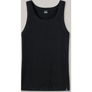 Schiesser - 145138 - Ondershirt - Zwart - 95% Katoen, 5% Elastaan